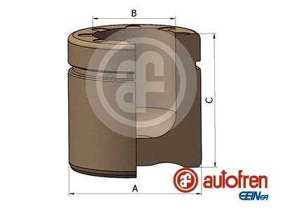 Piston, brake caliper